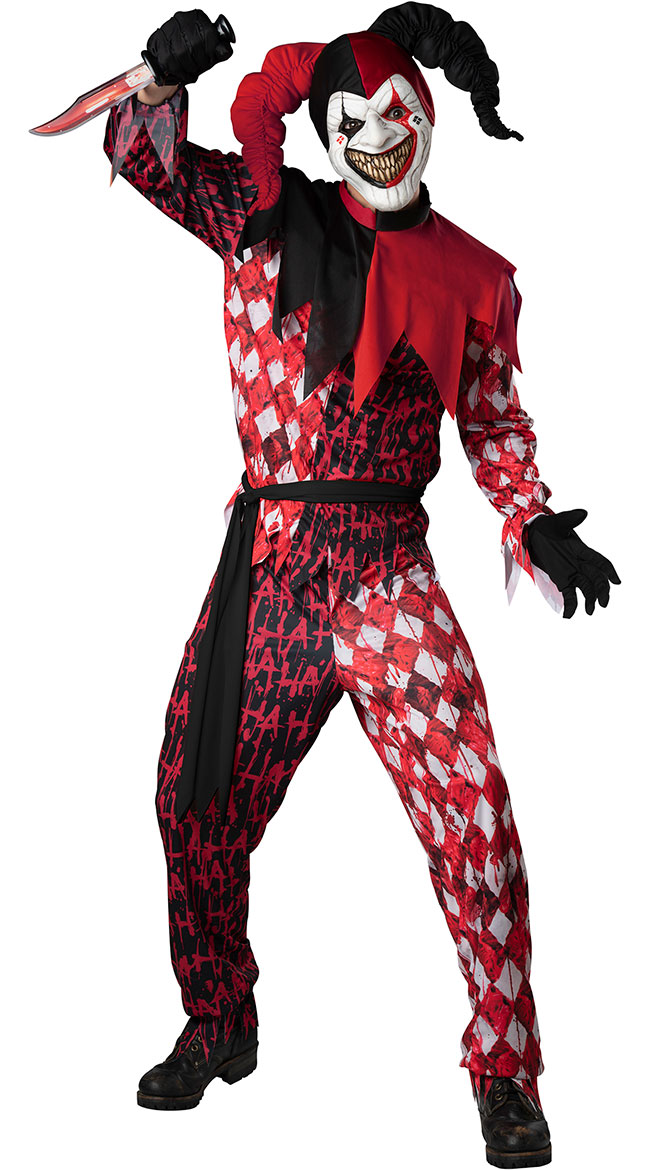 Men's Evil Jester Costume by In Character Costumes