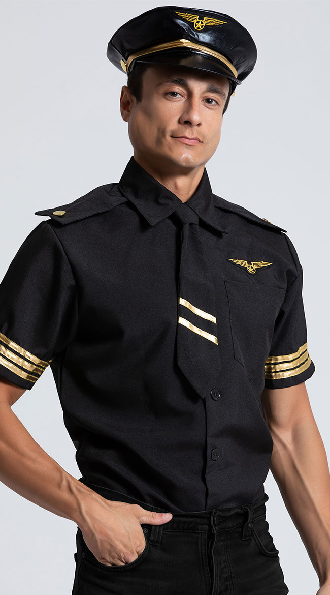 Men's Flight Captain Costume by Leg Avenue