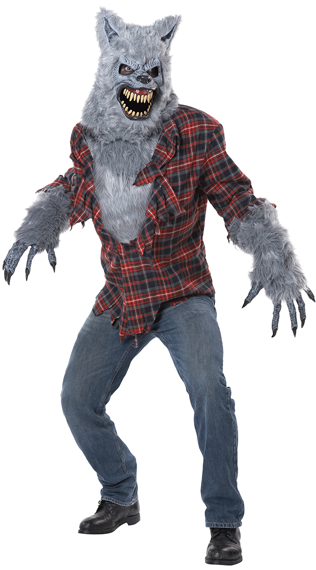 Men's Gray Lycan Costume by California Costumes