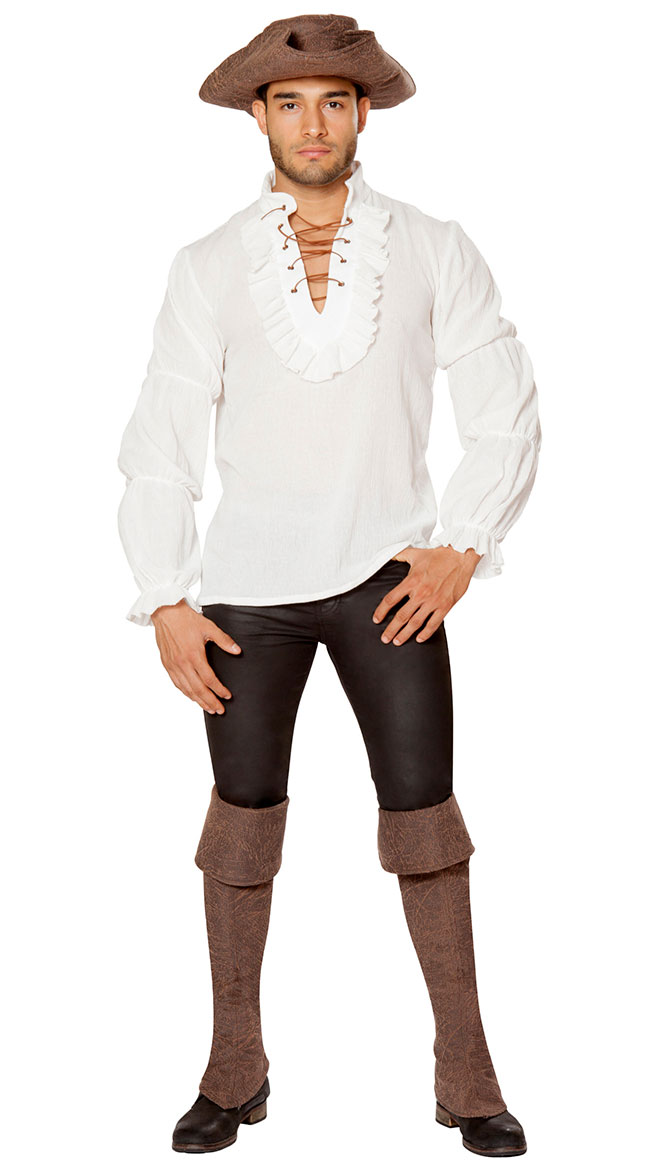 Men's Ivory Pirate Shirt by Roma