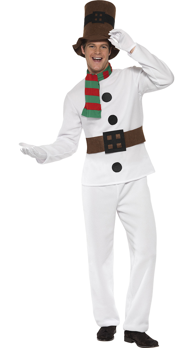 Mens Let It Snow Mr Snowman Costume by Fever
