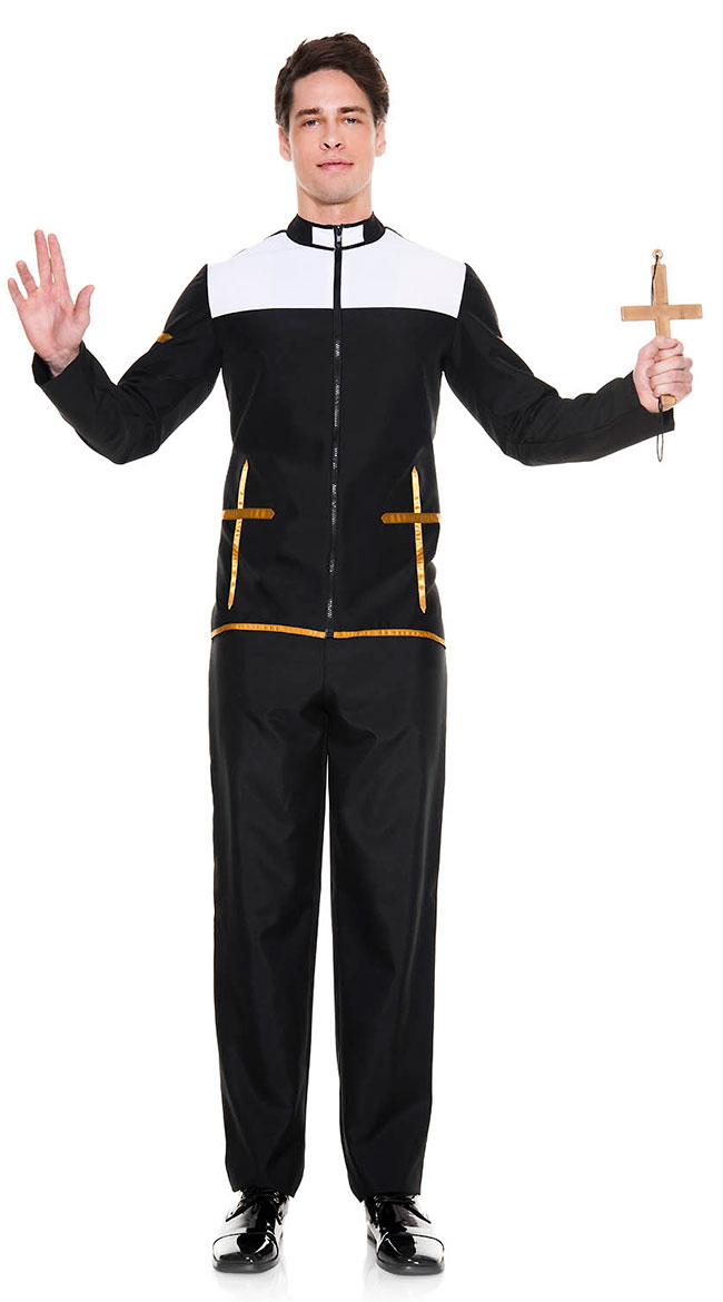 Men's Passionate Preacher Costume by Music Legs