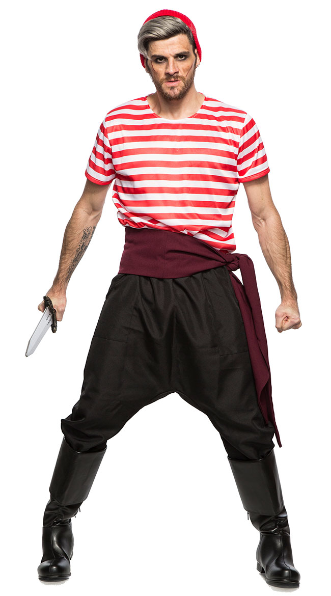 Men's Pirate Crew Member Costume by Seeing Red