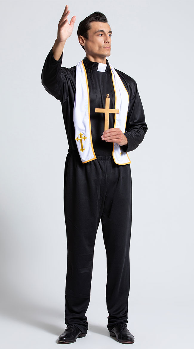 Men's Religious Priest Costume by Music Legs