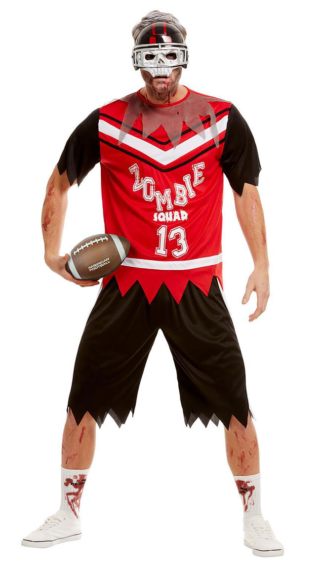 Men's Zombie Footballer Costume by Fever