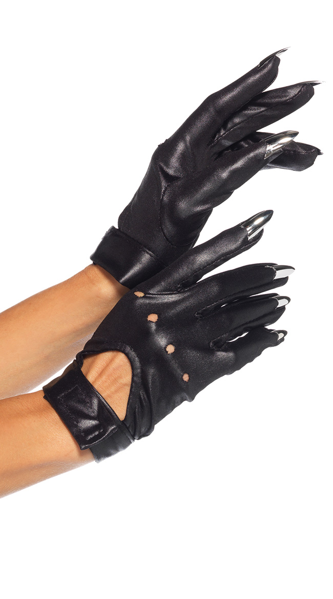 Motorcycle Gloves with Claws by Leg Avenue