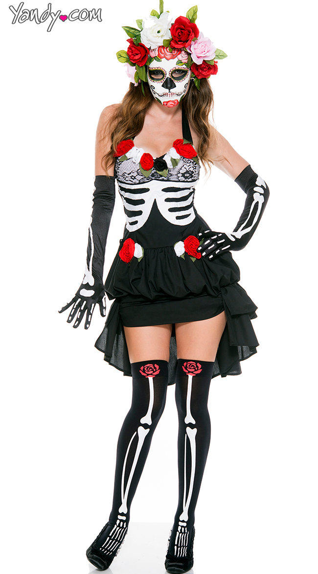 Mrs. Muerte costume by Music Legs