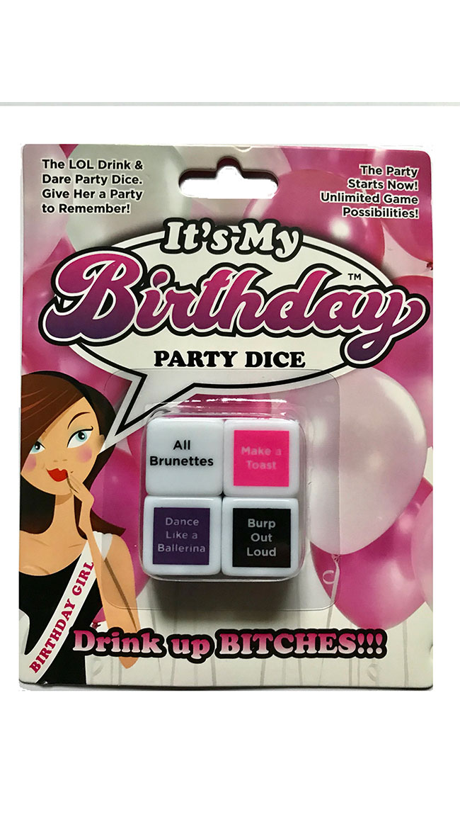 My Birthday Dice Set by Entrenue - sexy lingerie
