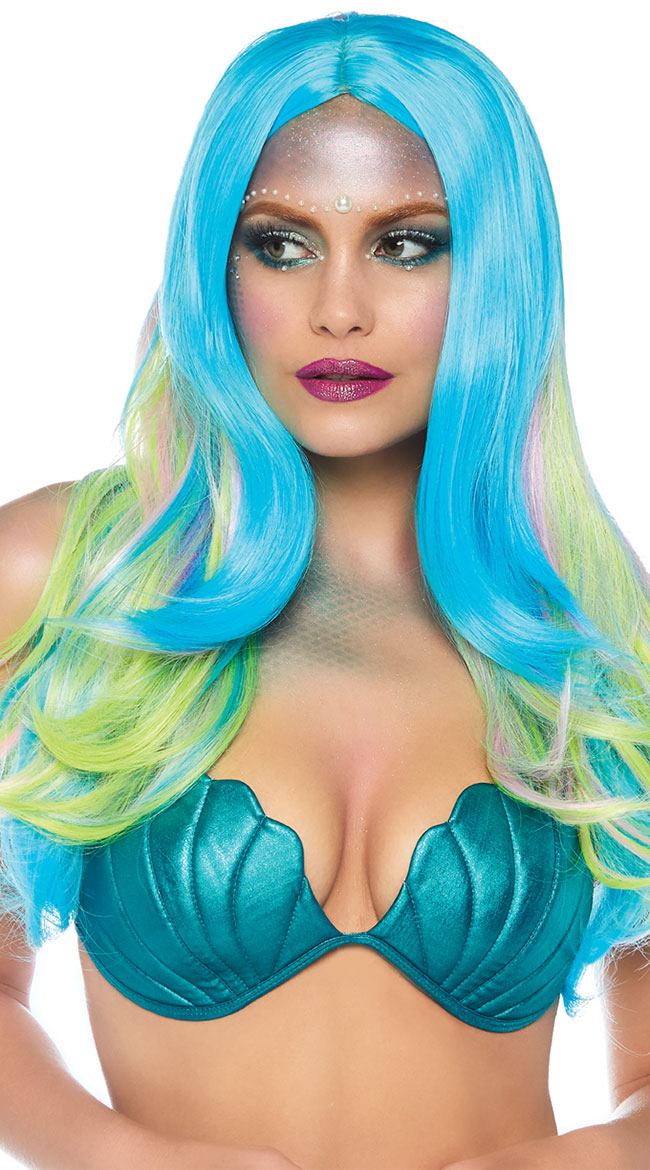 Mystic Mermaid Wig by Leg Avenue - sexy lingerie