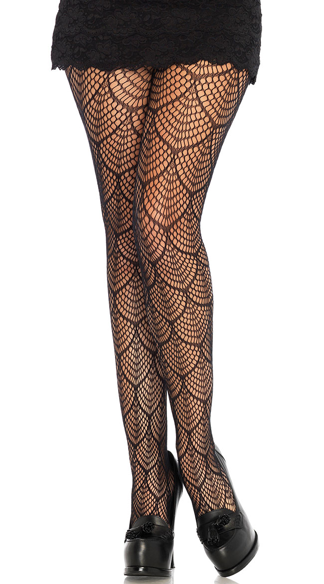 Netted Mermaid Lace Tights by Leg Avenue