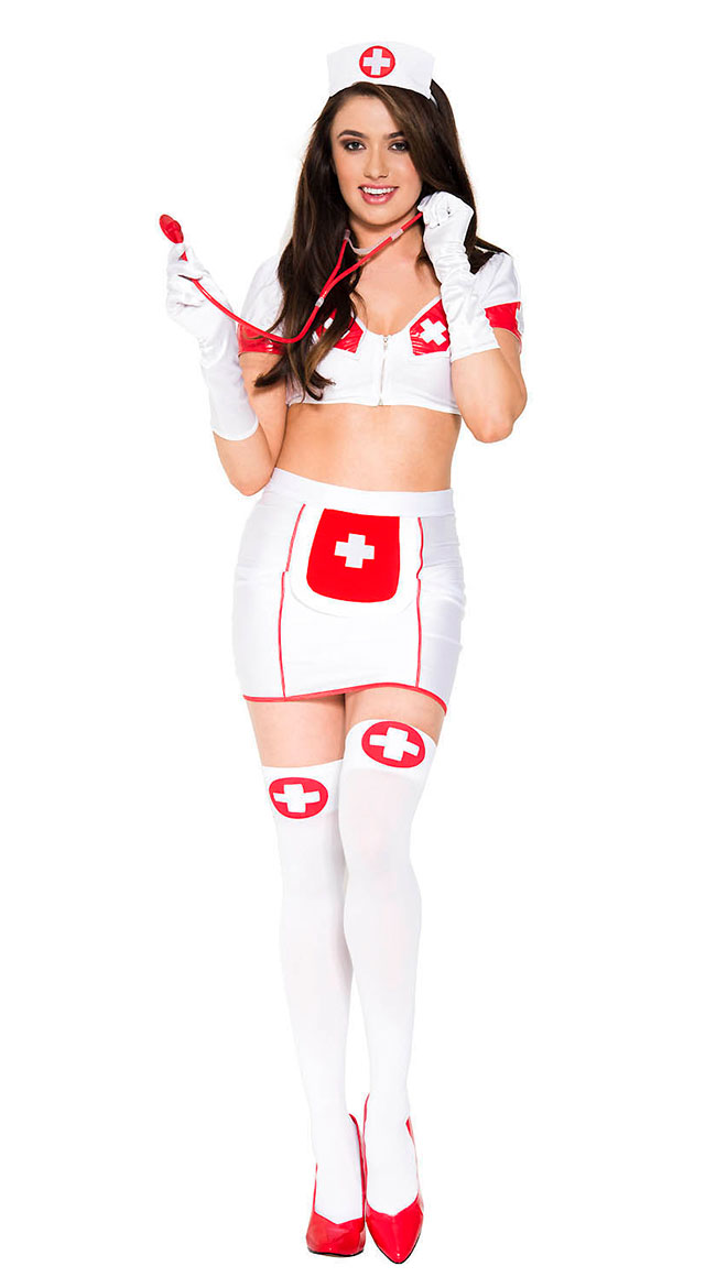 Notice Me Nurse Costume by Music Legs