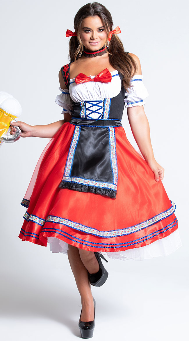 Oktoberfest Beer Girl Costume by Music Legs