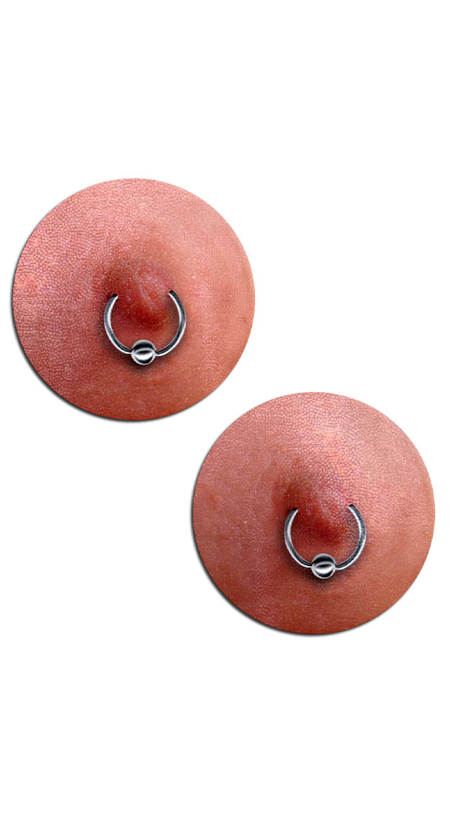 Photo-Realistic Nipple Ring Pasties by Pastease - sexy lingerie