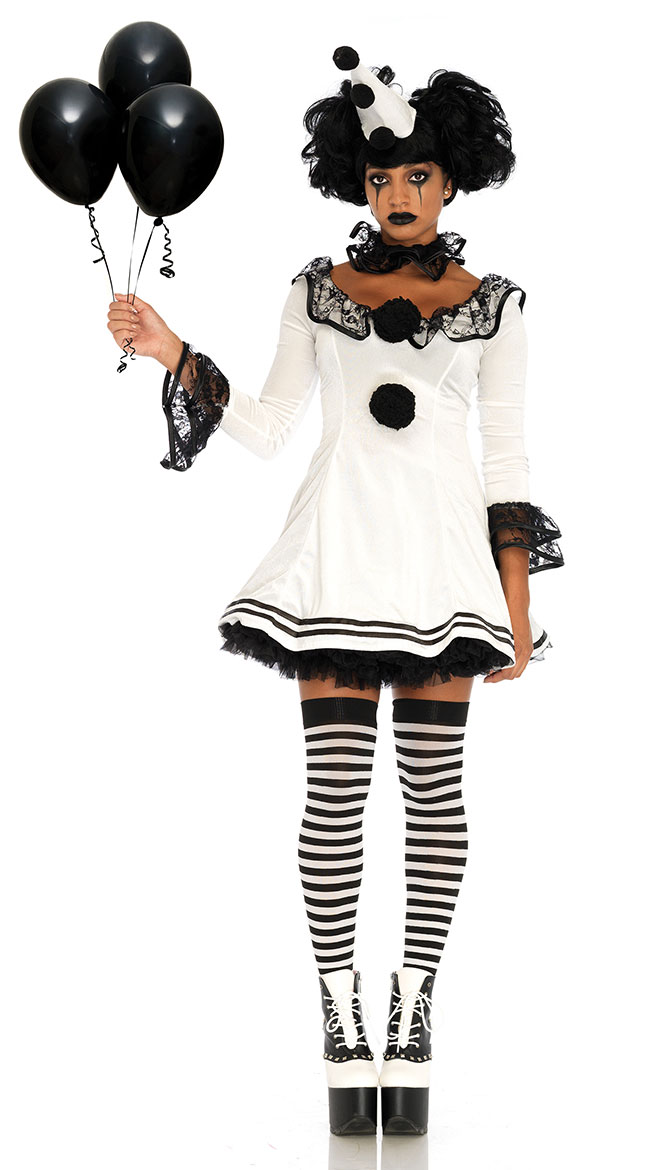 Pierrot Clown Costume by Leg Avenue