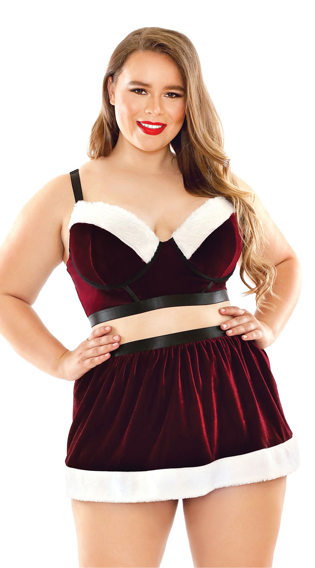 Plus Size All the Jingle Ladies Lingerie Costume by Fantasy