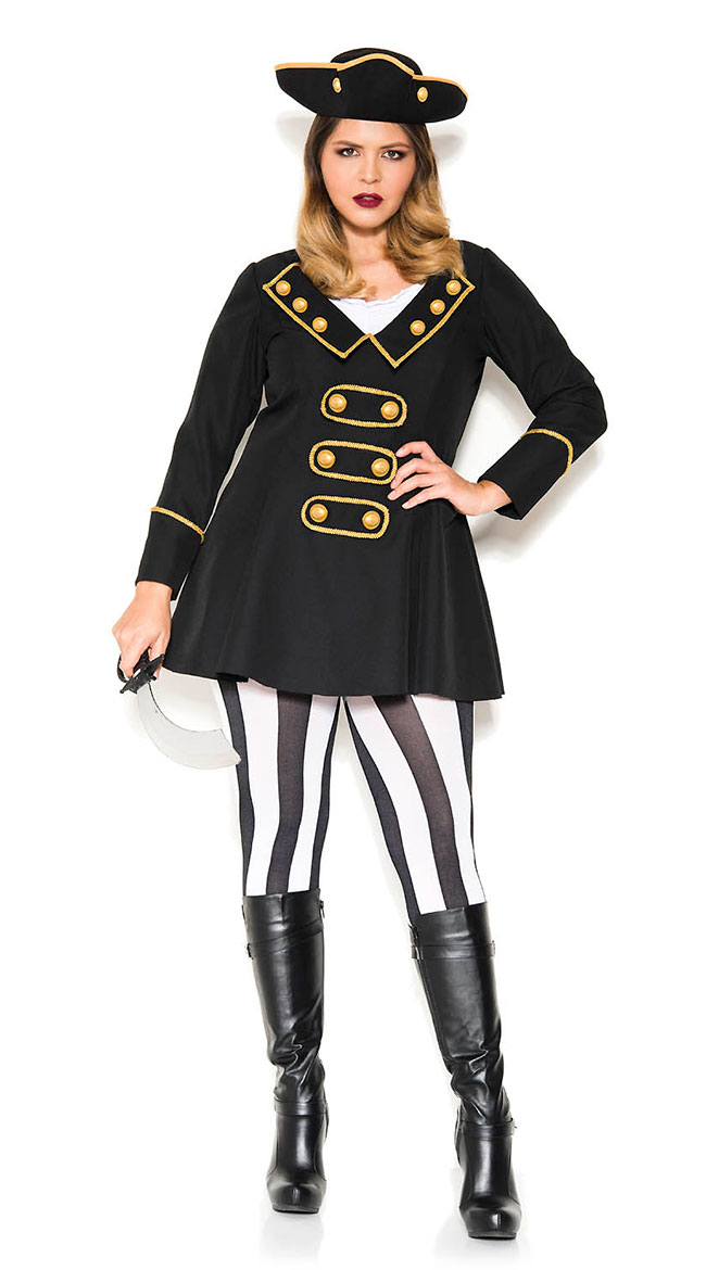 Plus Size Classy Pirate Costume by Music Legs