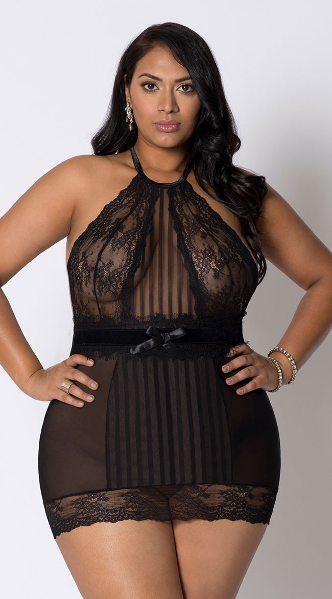 Plus Size Dreaming Of You Chemise by iCollection