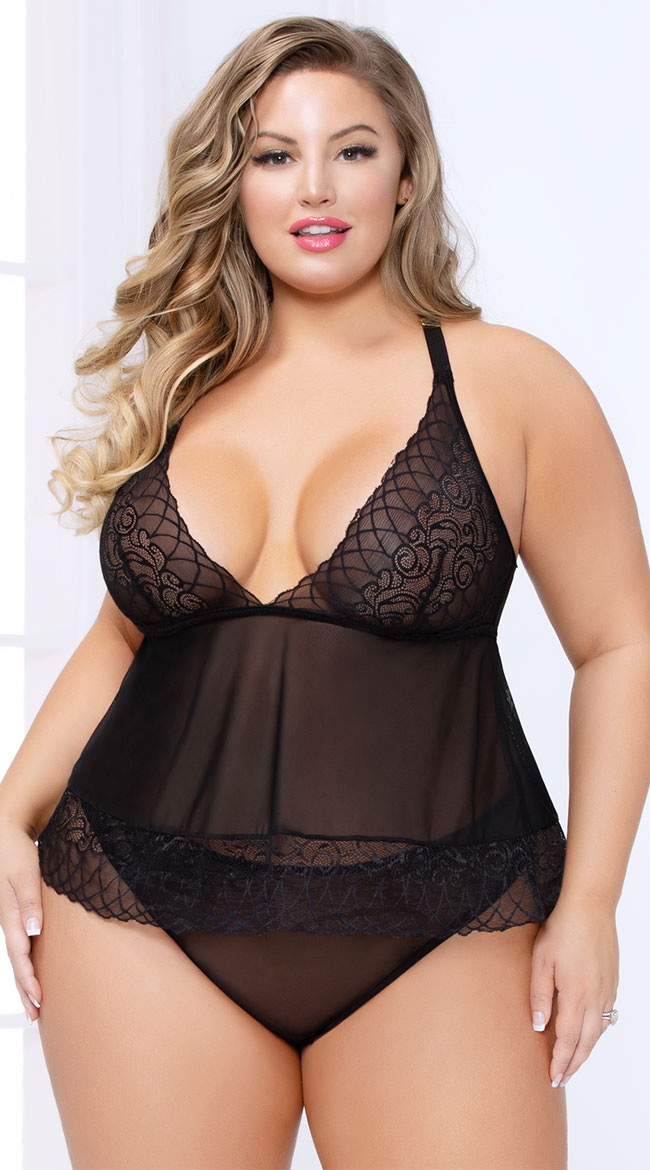 Plus Size Endless Love Camidoll Set by Seven 'Til Midnight