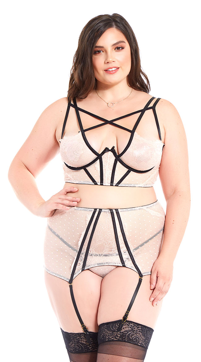Plus Size Flawless Skin Bra Set by iCollection