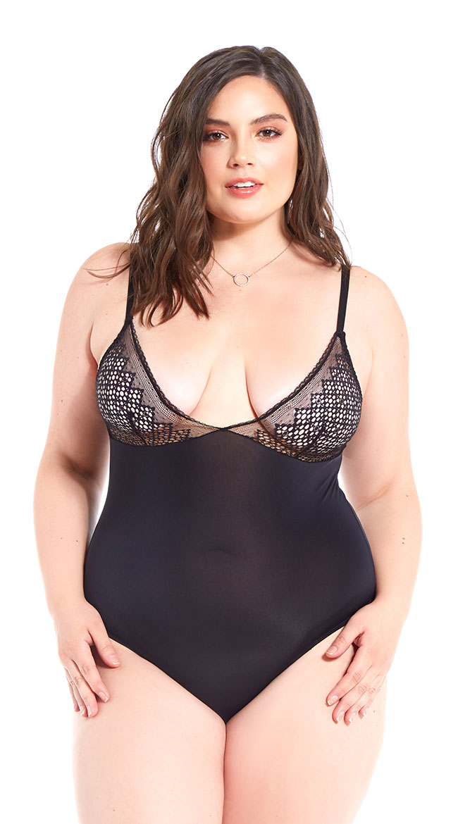 Plus Size Gorgeous Geo Teddy by iCollection