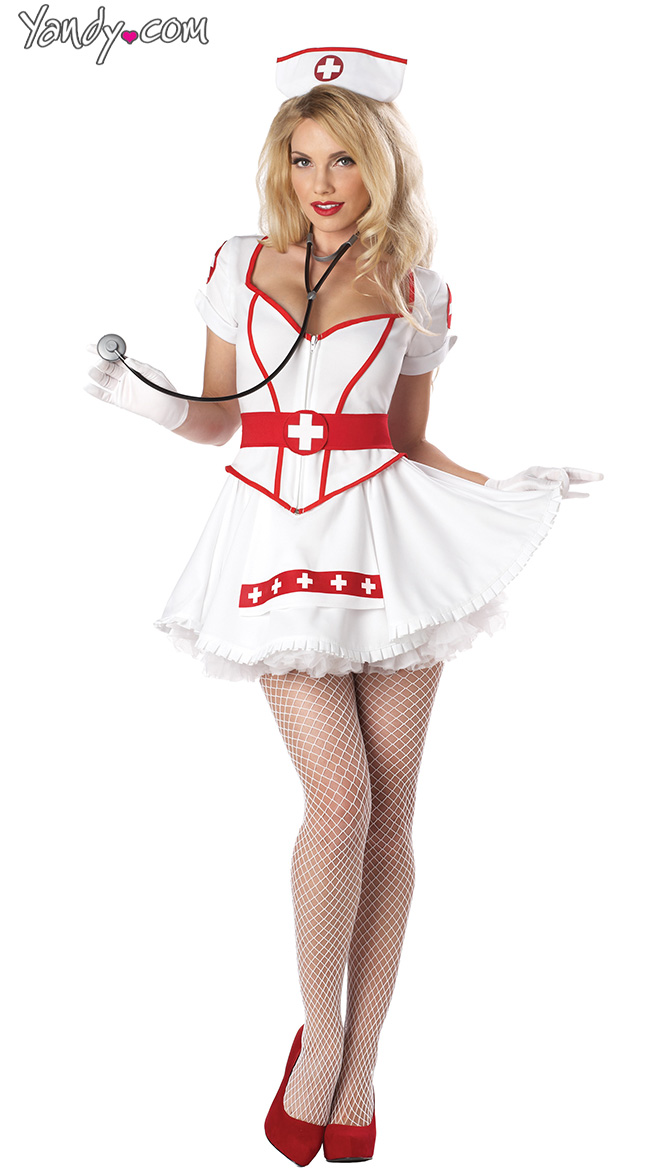 Plus Size Heart Breaker Nurse Costume by California Costumes