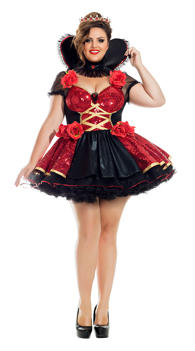 Plus Size Heartthrob Queen Costume by Party King