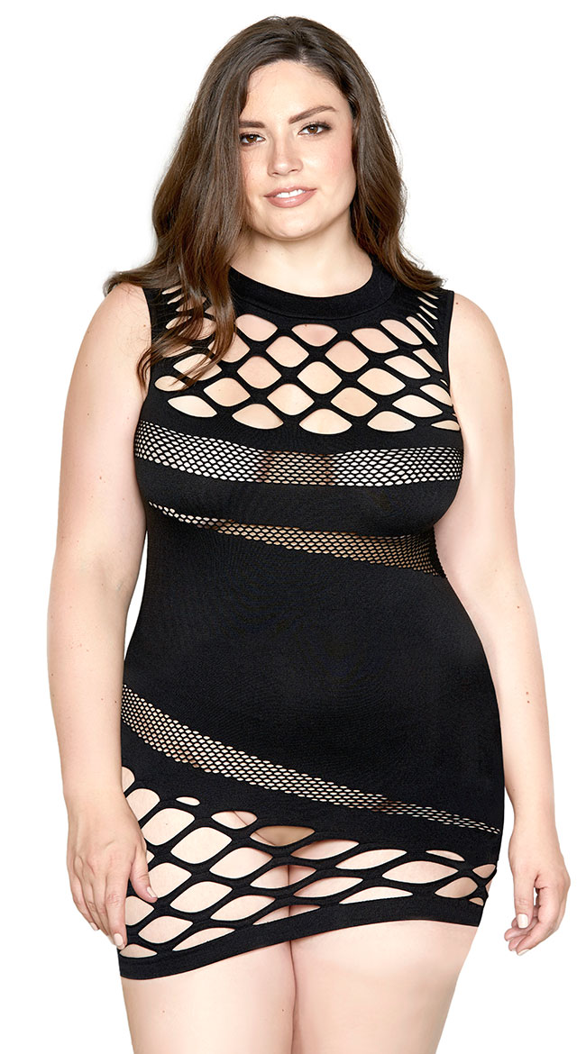 Plus Size Hole In My Heart Chemise by Glitter