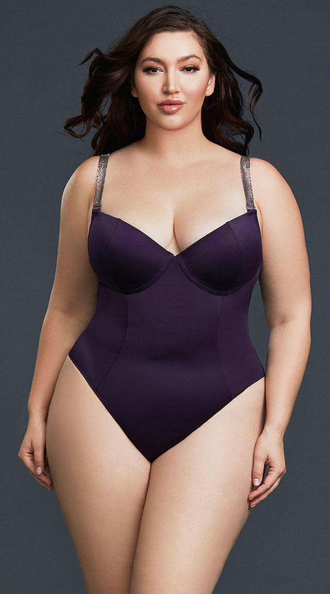 Plus Size Play Mind Games Bodysuit by Dreamgirl