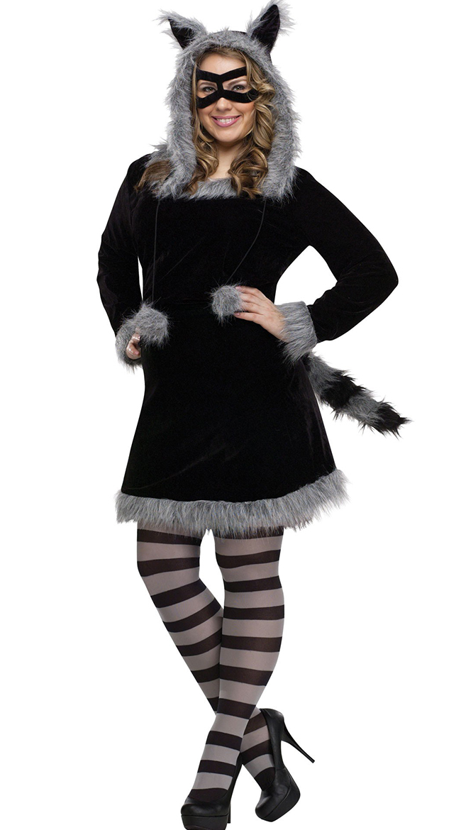 Plus Size Sexy Raccoon Costume by Fun World