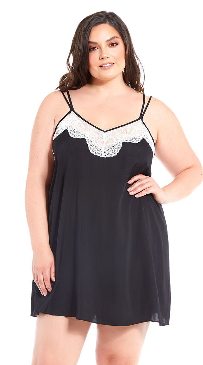 Plus Size Sleepy Whispers Chemise by iCollection