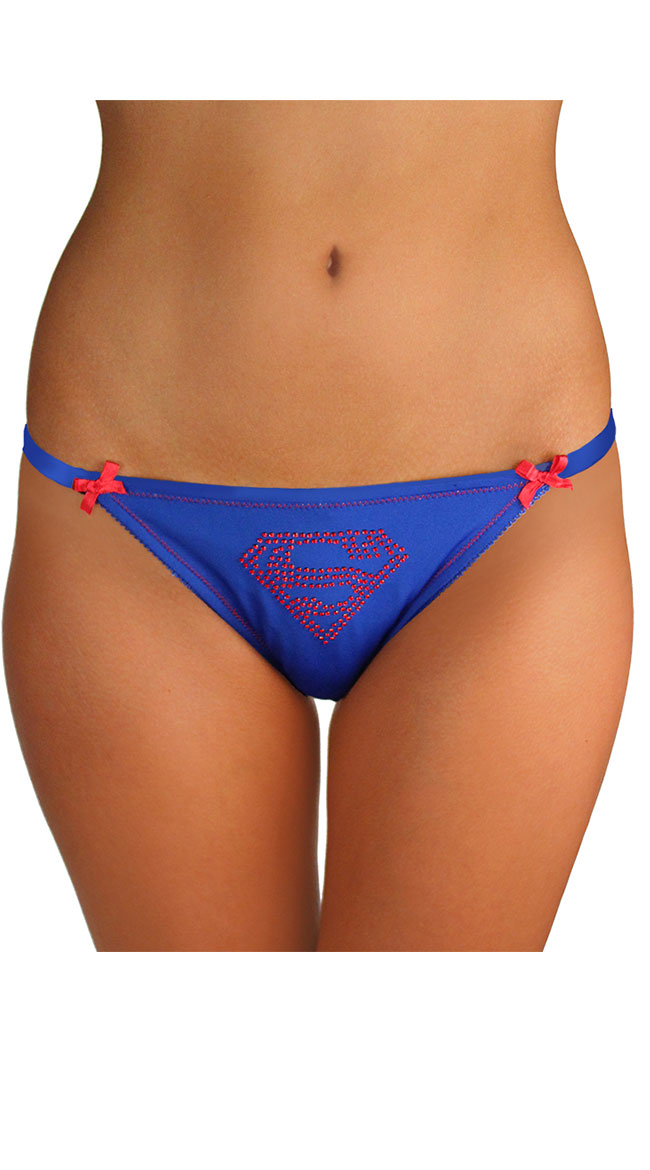Plus Size Superman Lace Bikini Panty by XGEN Products