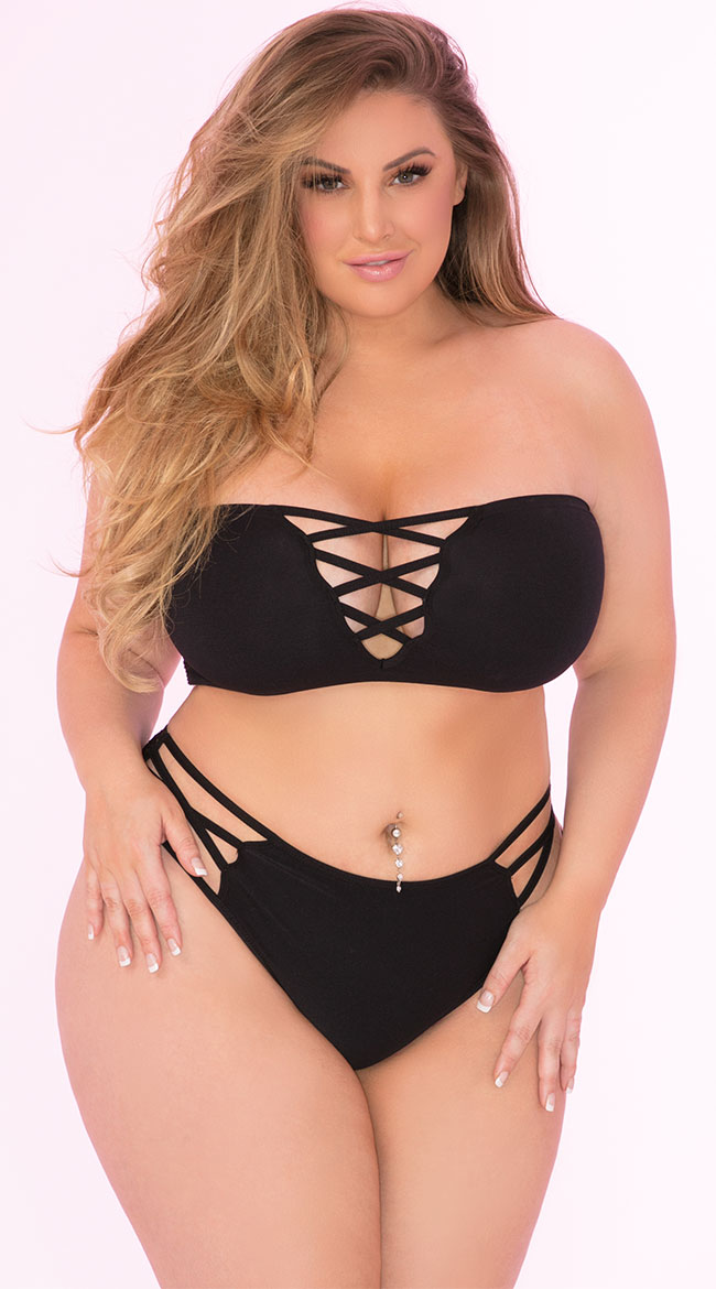 Plus Size Truth Or Bare Bra Set by Pink Lipstick