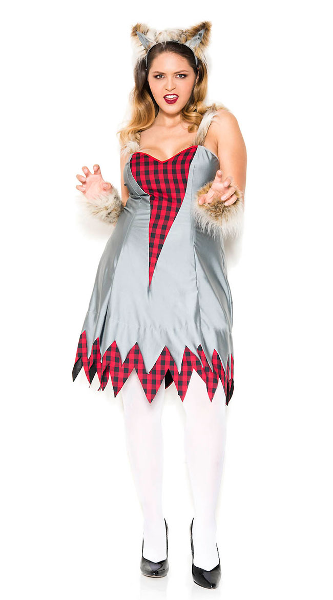 Plus Size Wicked Werewolf Costume by Music Legs