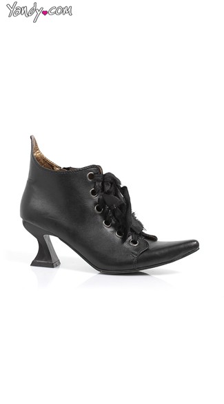 Pointy Victorian Bootie with Architectural Heel by Ellie Shoes