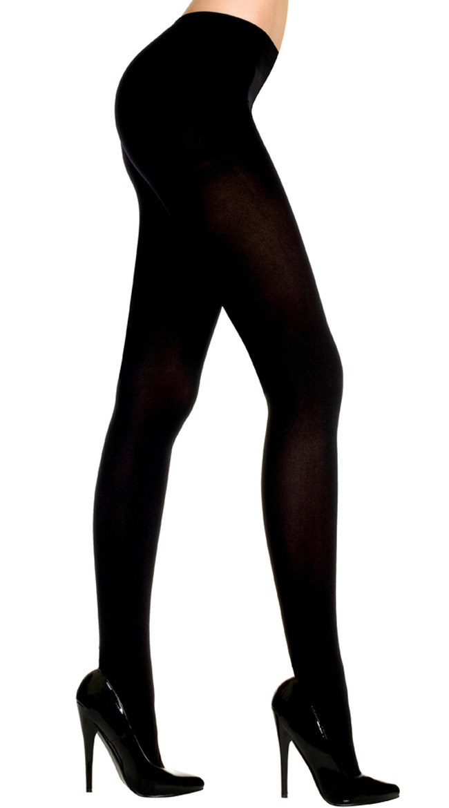 Queen Size Opaque Tights by Music Legs