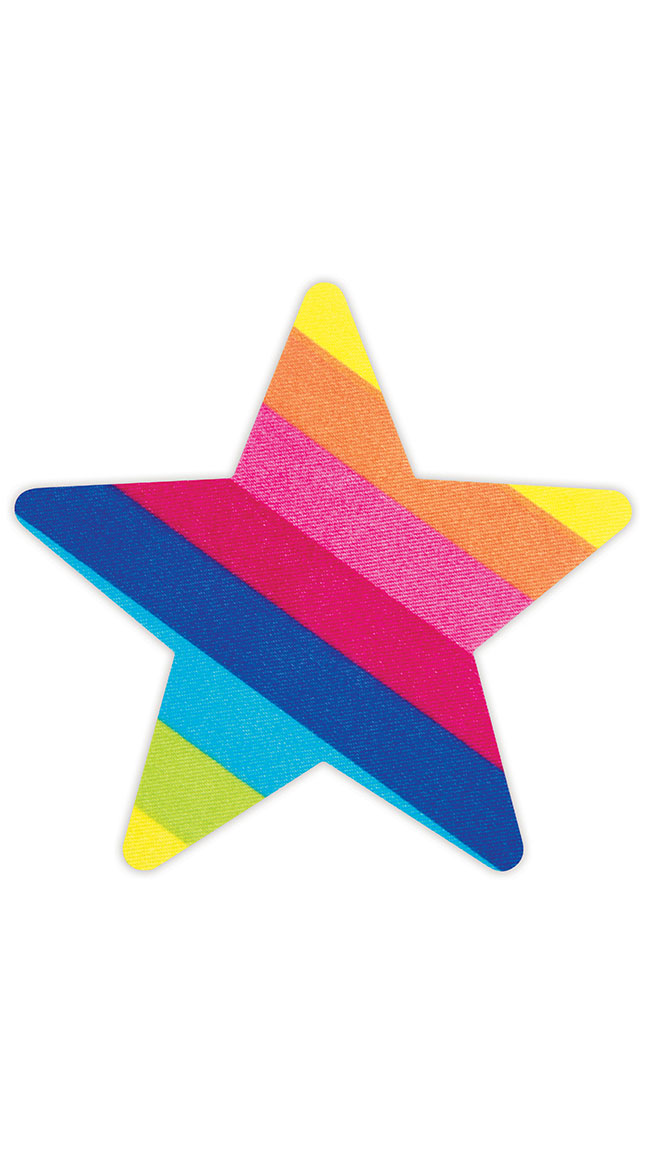 Rainbow Starz Pasties by XGEN Products - sexy lingerie