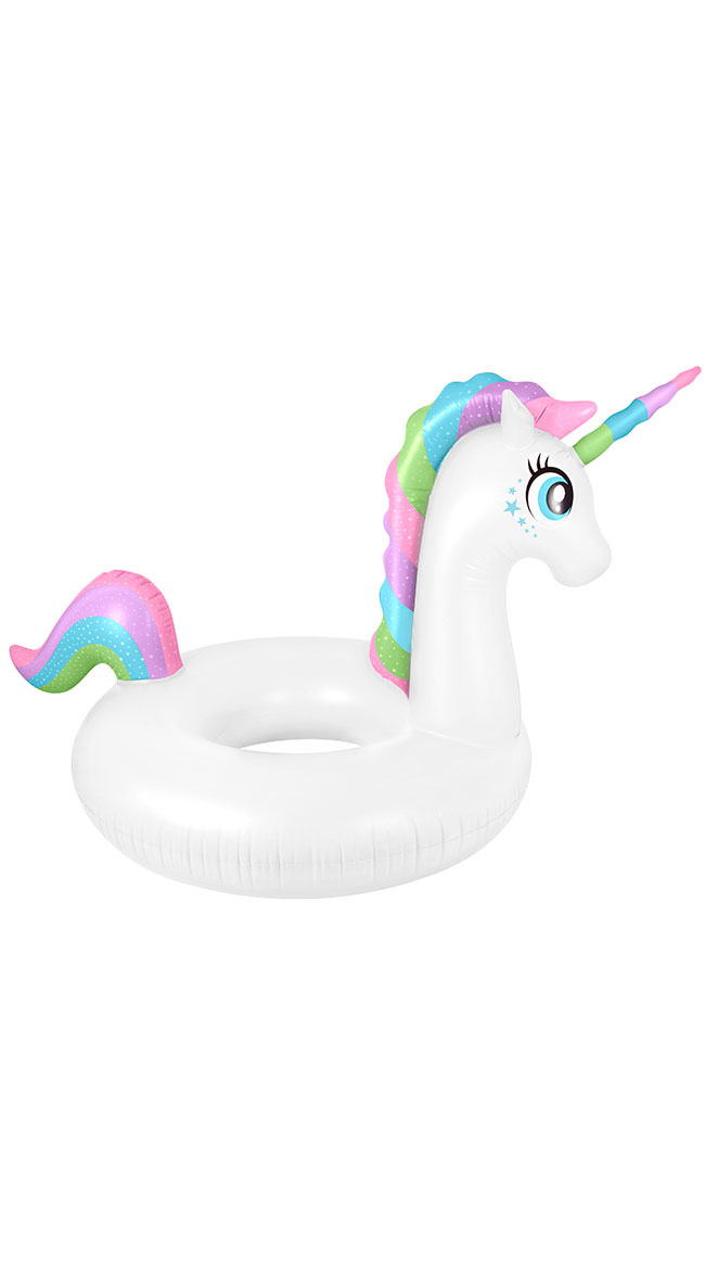 Rainbow Unicorn Pool Float by Coconut Floats - sexy lingerie