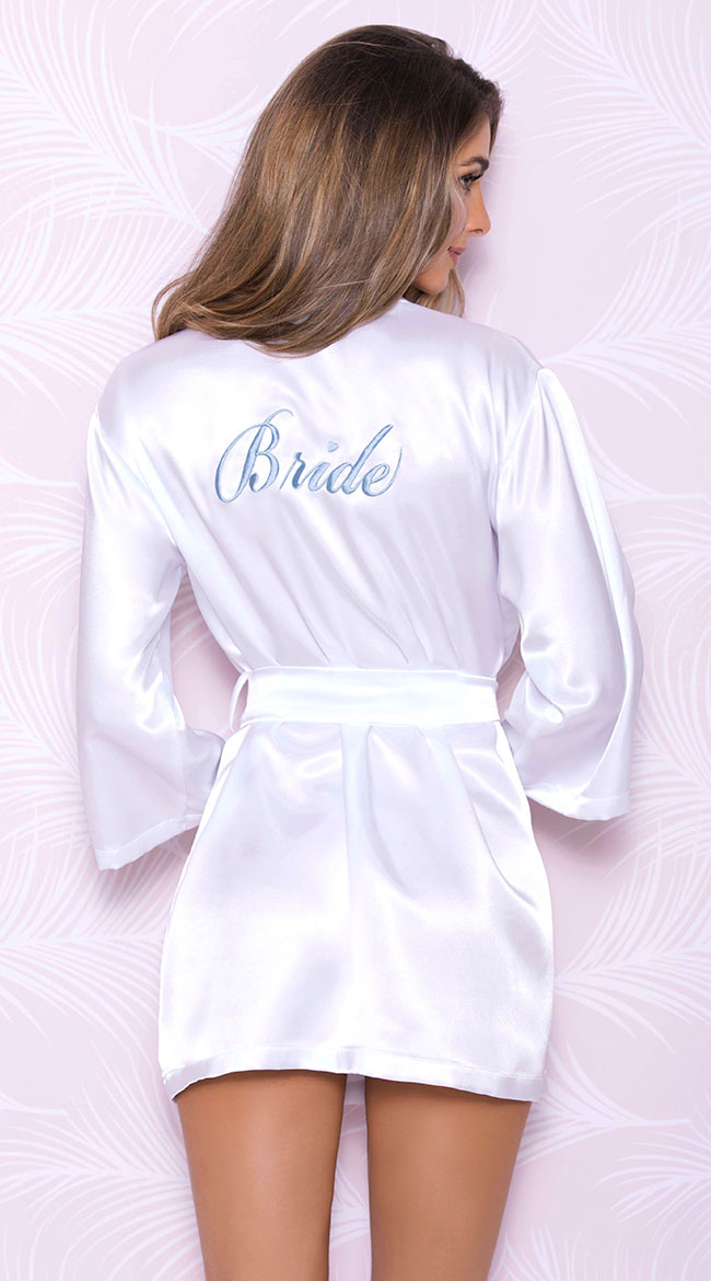 Satin Bride Robe by iCollection