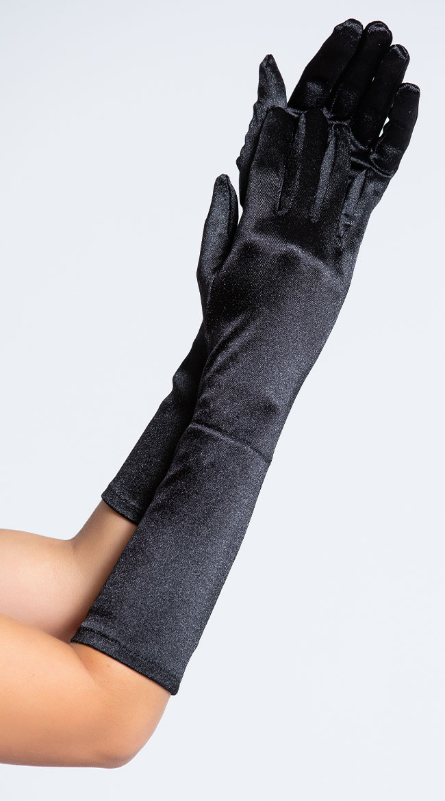 Satin Gloves by Music Legs