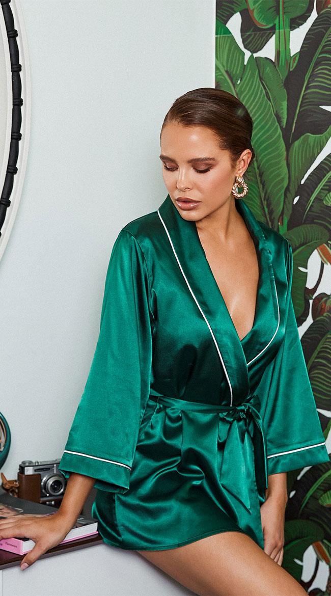 Satin Luck Robe by Roma