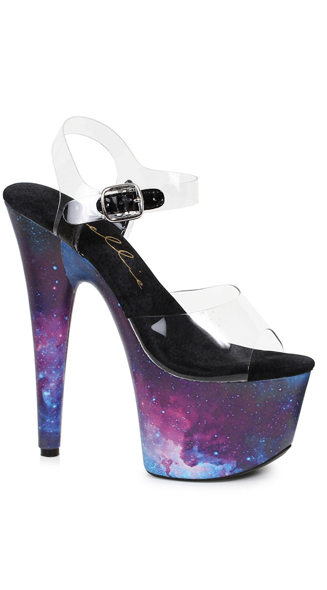 Spaced Out Heeled Sandal by Ellie Shoes