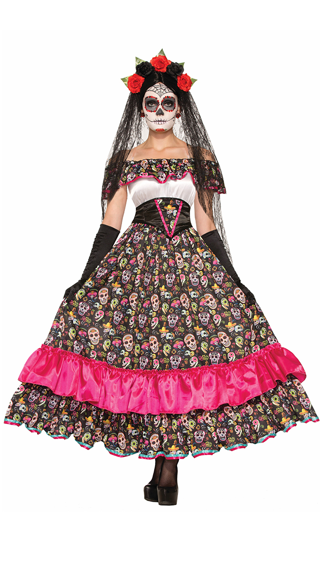 Spanish Lady Day Of Dead Costume by Forum Novelties