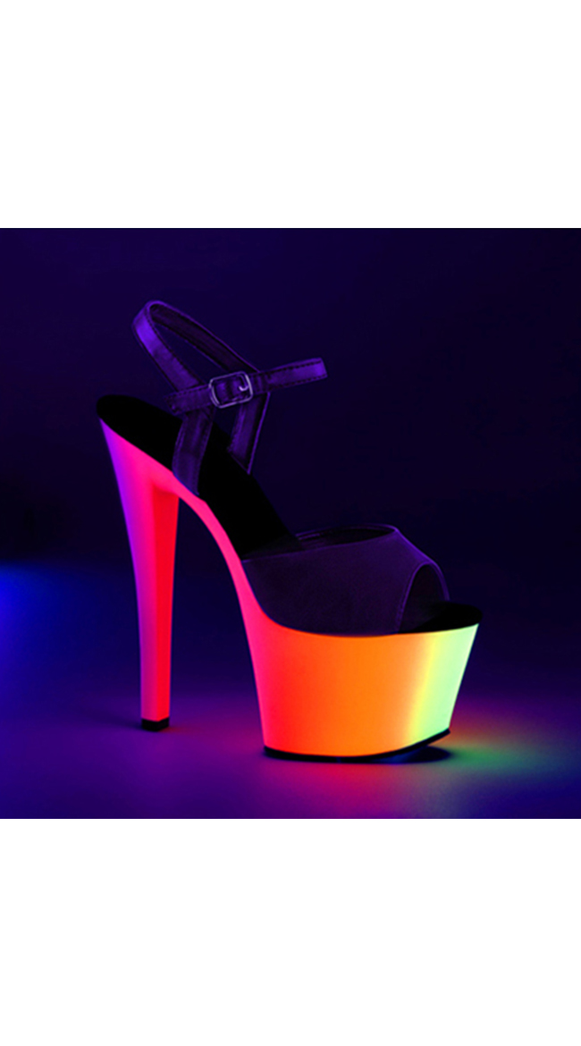 UV Reactive Ombre Platforms by Pleaser
