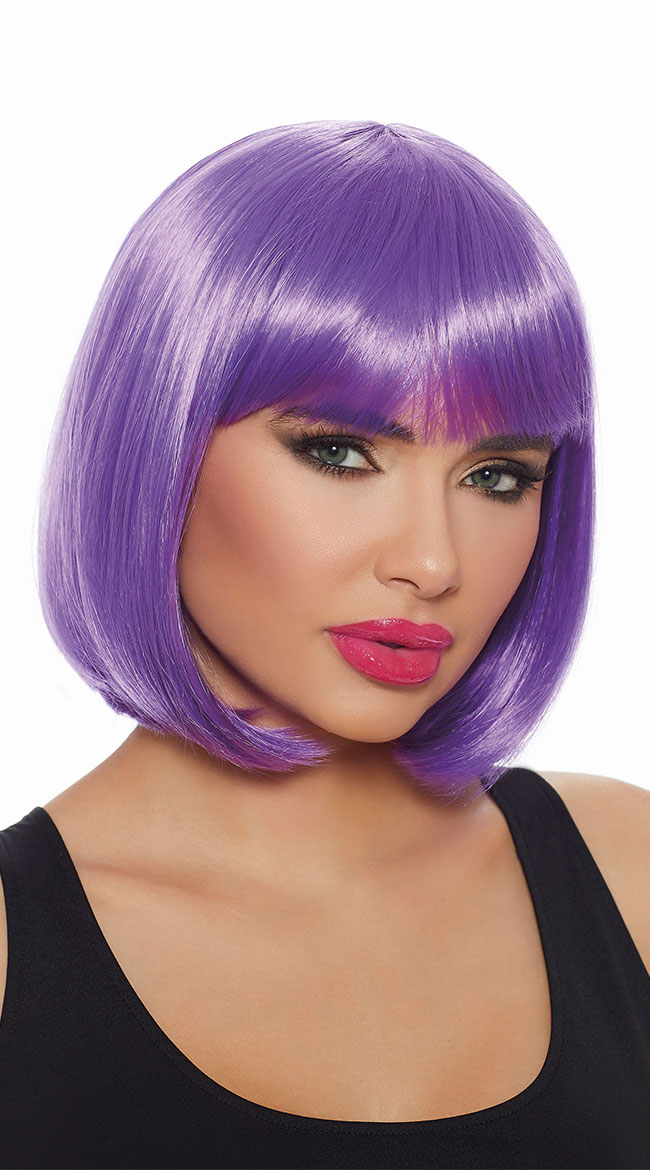 Ultra Violet Bob Wig by Dreamgirl - sexy lingerie