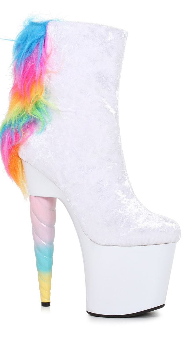 Unicorn Magic Platform Heel Bootie by Ellie Shoes