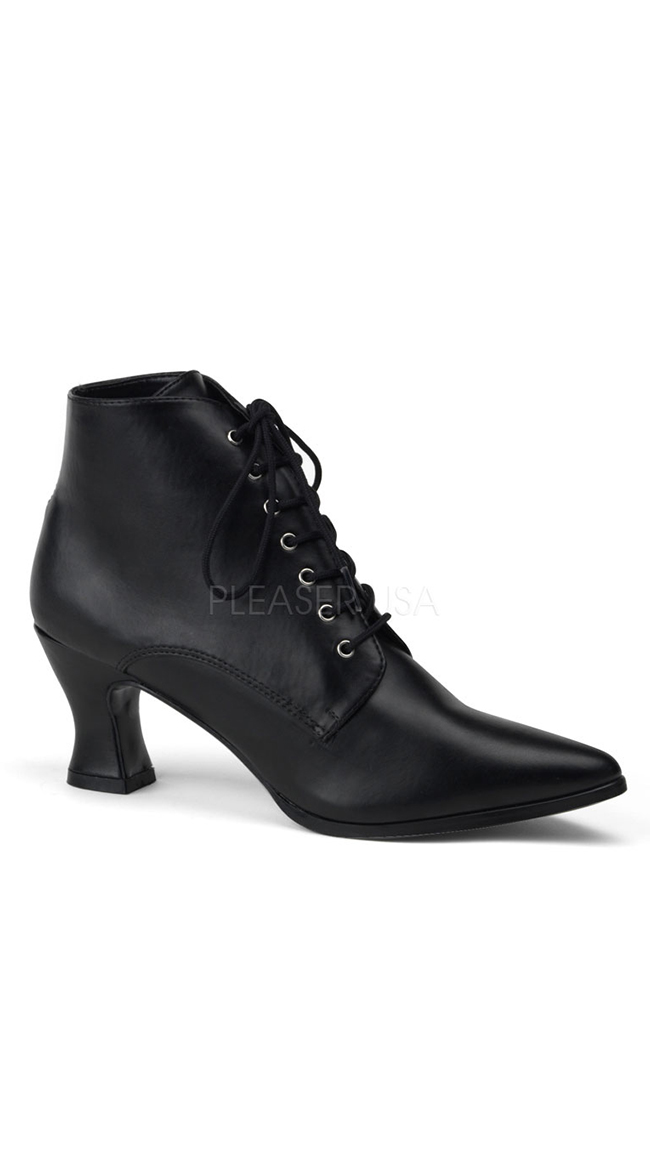 Victorian Lace Up Bootie by Pleaser
