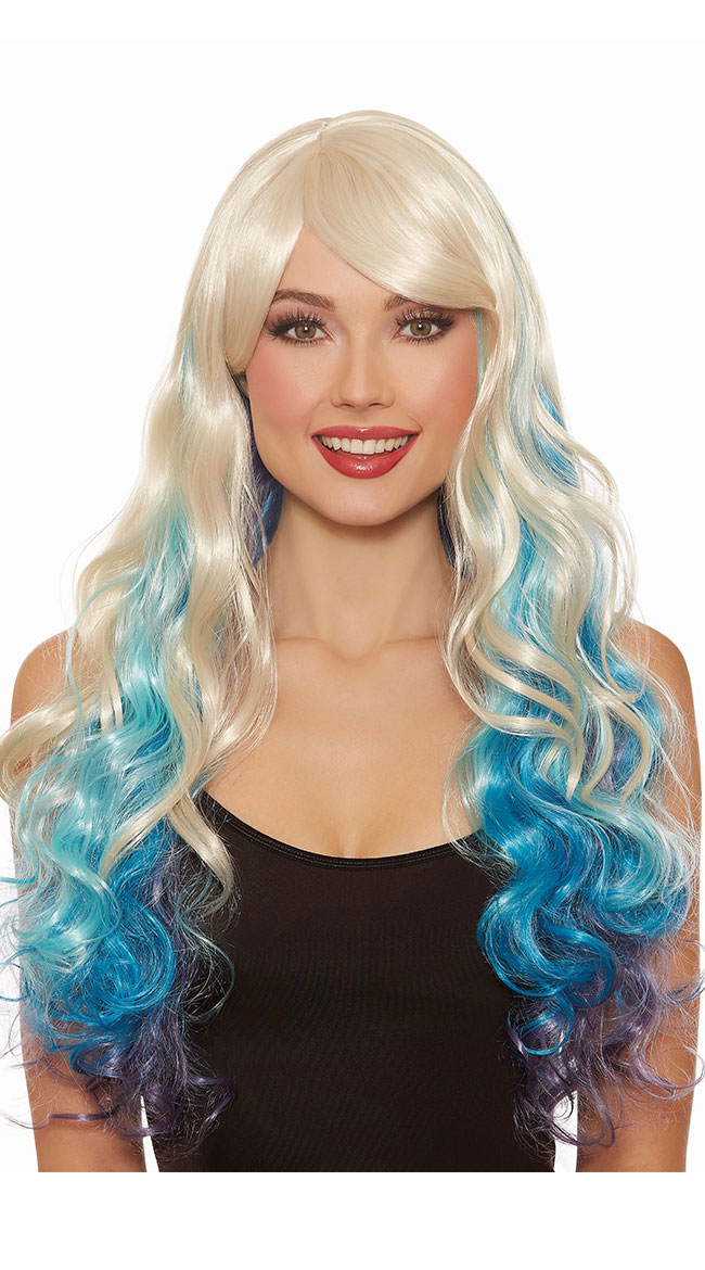 Wavy Blonde Mermaid Wig by Dreamgirl