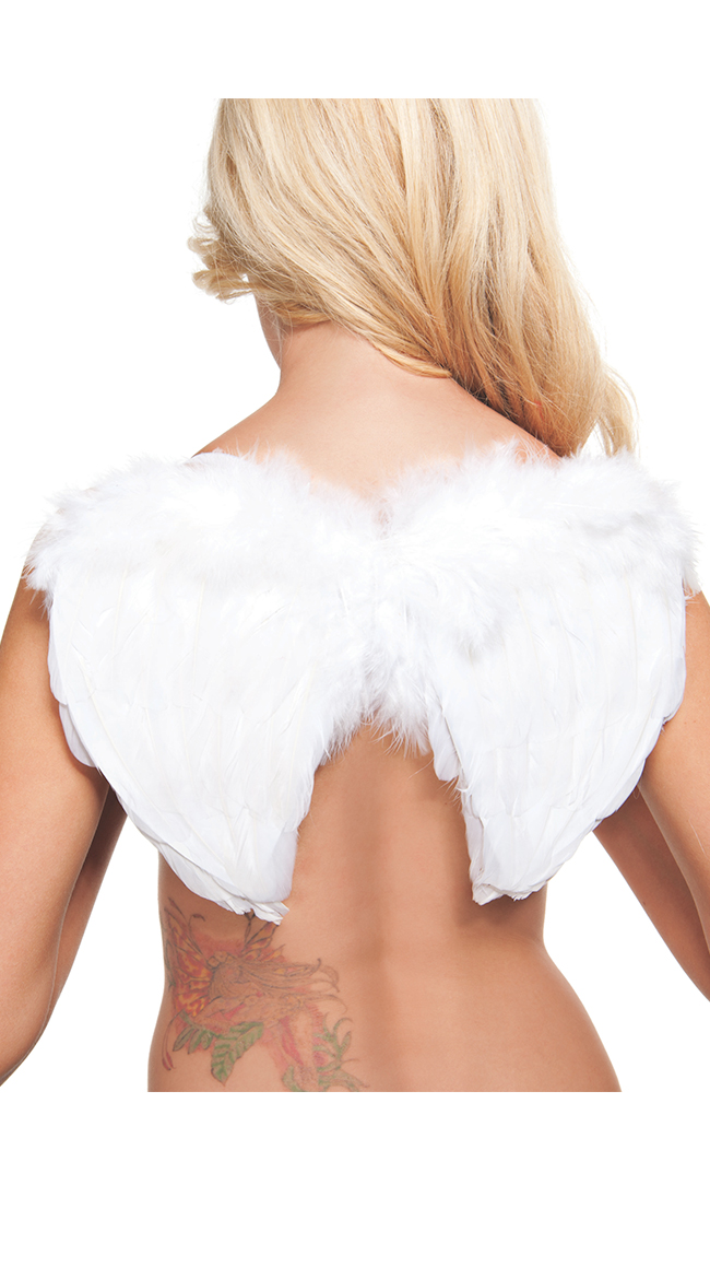 White Mini Wings by Starline / Mini White Feather Wings