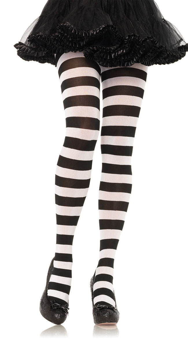 Wide Striped Tights by Leg Avenue
