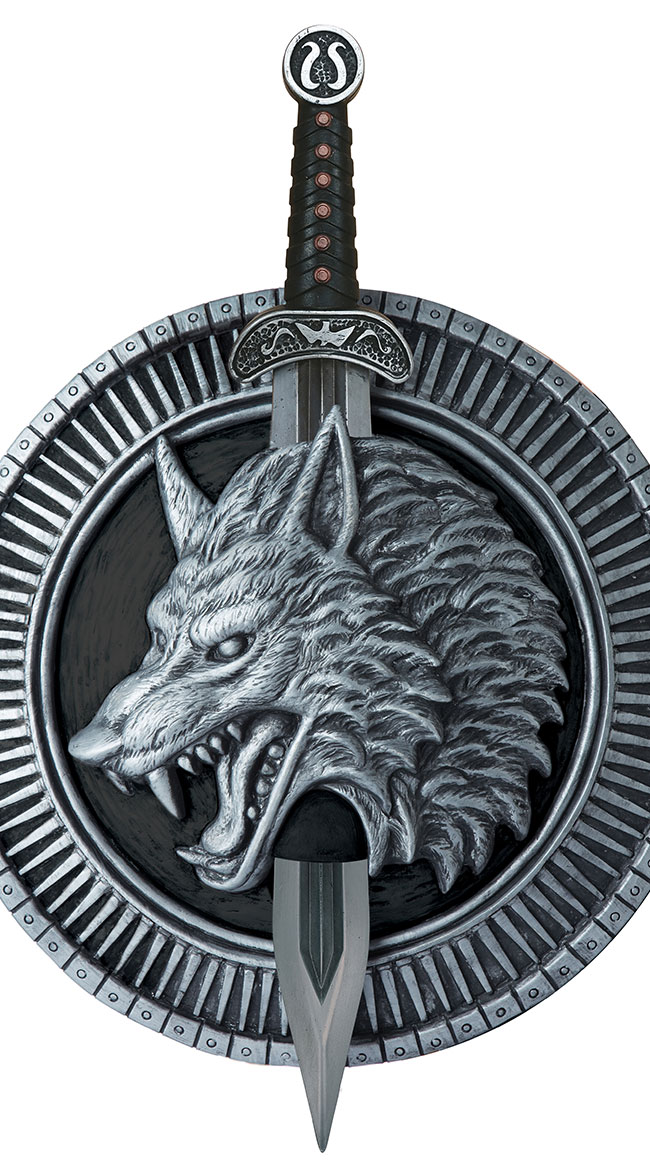 Wolf Master Warrior Sword and Shield by California Costumes